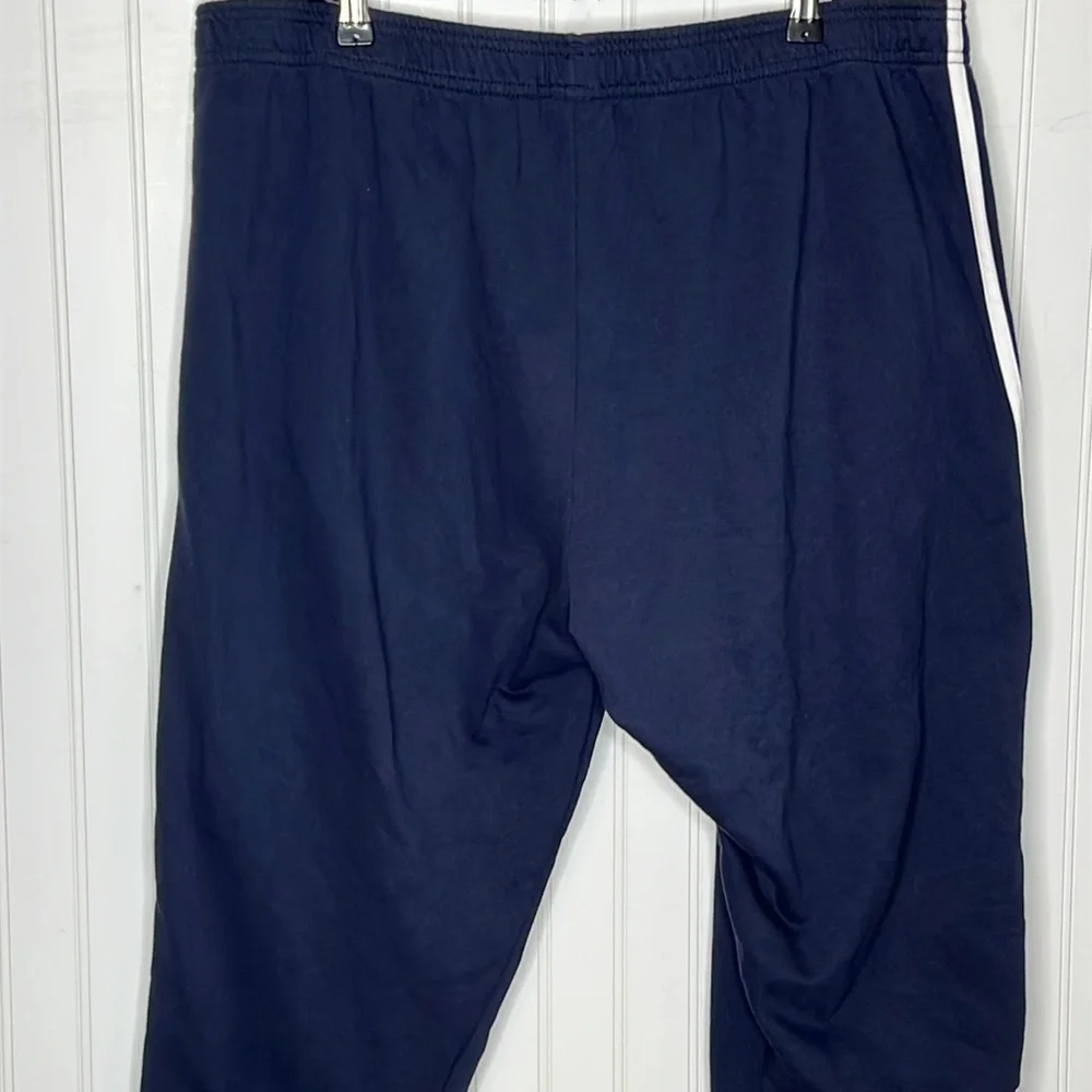 Adidas Navy and White 2XL Joggers